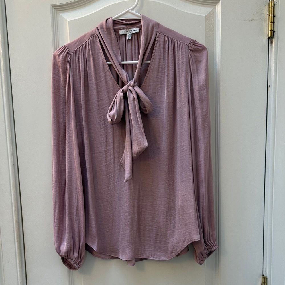 Maison d'Amelie Lavender Lady Blouse XS
